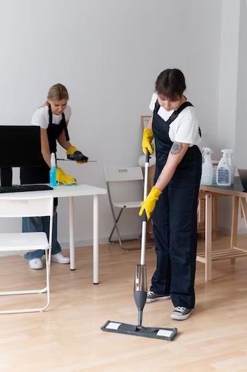 office chair cleaning services by employees